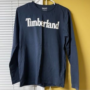 Timberland Men’s Navy Blue Long-sleeve T-Shirt